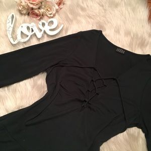 Green Lace Up Bodysuit